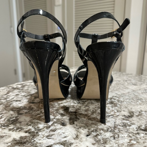 Size 7.5 KISMIT Steve Madden Tribute Inspired Heels Black - Picture 4 of 7